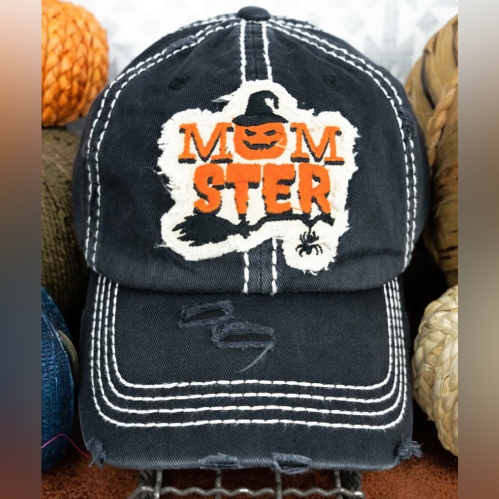 Woman’s Momster Distressed Hat